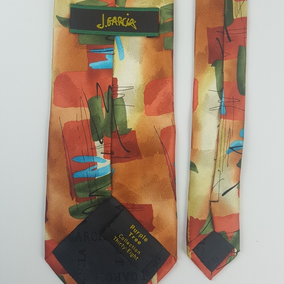 J Garcia Necktie Purple Tree Jerry Collection 38 - Picture 3 of 4
